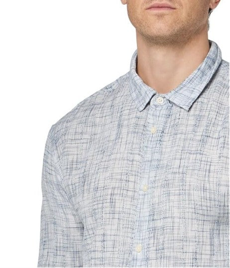 NWT John Varvatos Men's Ross Shirt White Multi Size XL