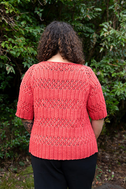 A FREE Cascade 220 Superwash Pattern - Textured Raglan Top (PDF)