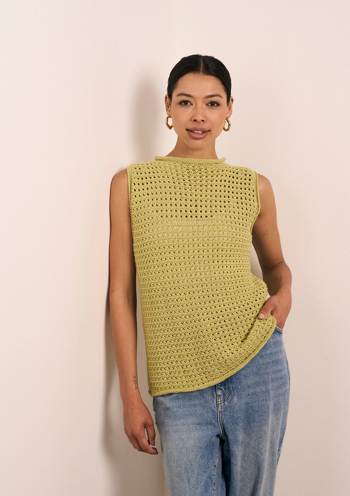 A Rowan Mode Cotton DK Pattern - Wilhelmine Sleeveless Top (PDF)