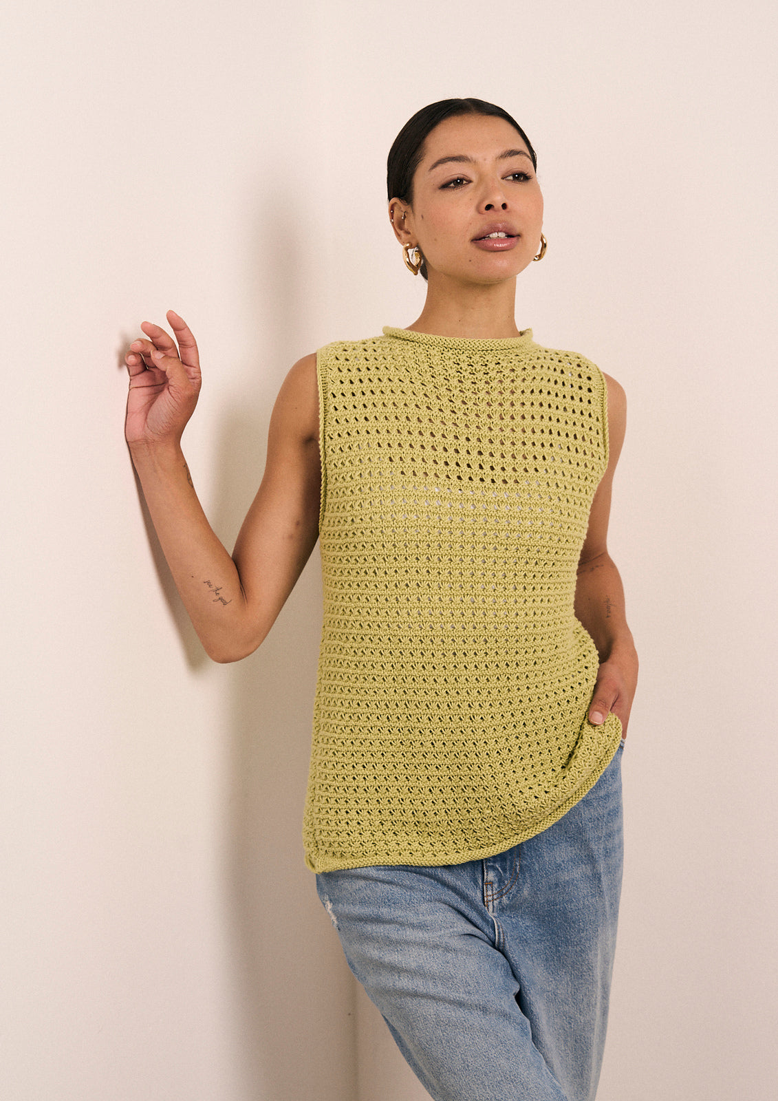 A Rowan Mode Cotton DK Pattern - Wilhelmine Sleeveless Top (PDF)