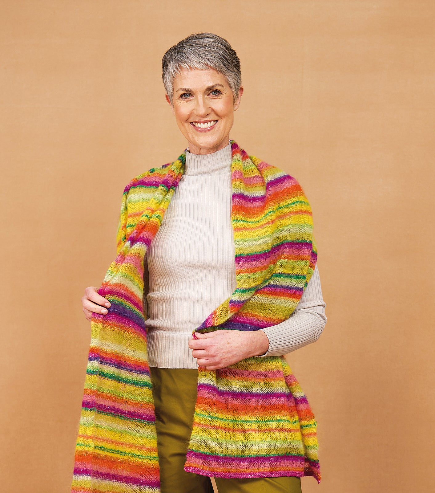 A Rowan Kidsilk Haze Pattern - Winter Sunset Wrap (PDF)