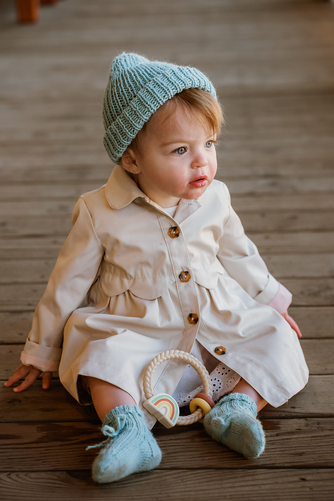 Yarn Citizen Pattern - Misty Morning Beanie & Socks (PDF) a free kids knitting pattern