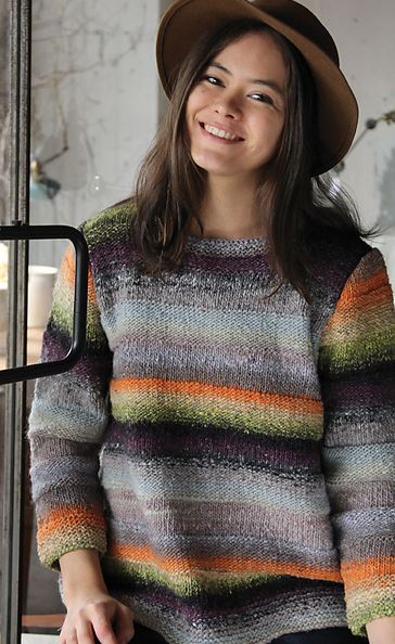 A Noro Silk Garden Pattern - A-Line Pullover #21 (PDF)