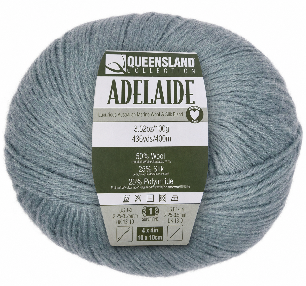 Queensland Adelaide - Smoke (Color #104) - Grey w/ Blue Undertone