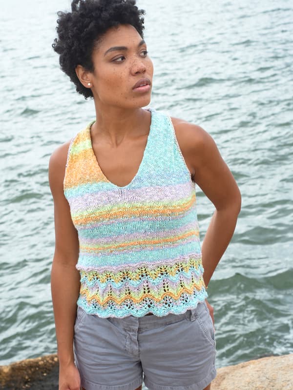 A Berroco Vivo Pattern - Agate Sleeveless Top (PDF File)