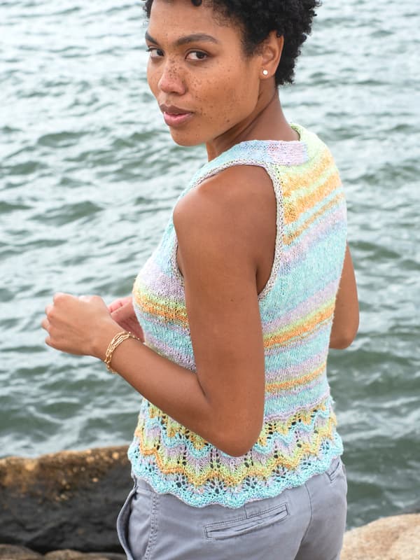 A Berroco Vivo Pattern - Agate Sleeveless Top (PDF)