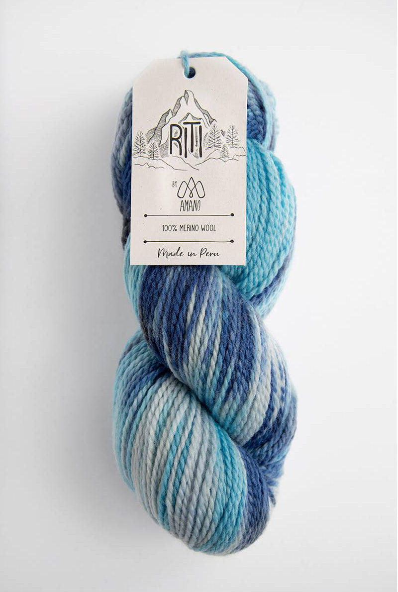 Amano Riti - Crystal (Color #2210) Hand-dyed Limited Edition Knitting and Crochet yarn on sale at Little Knits