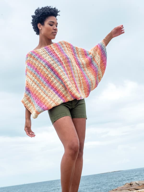 A Berroco Vivo Pattern - Ametrine Crochet Pullover (PDF File)