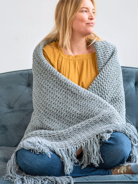 A Berroco Remix Chunky and Remix Light Pattern - Amorie Blanket (PDF)