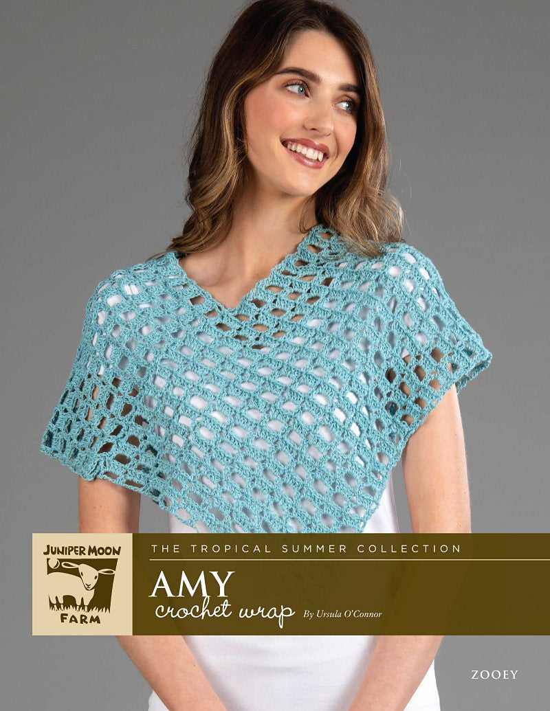 A Juniper Moon Farm Zooey Crochet Pattern - Amy Wrap (PDF)