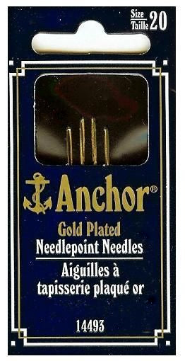 Anchor Gold Plated Needlepoint Needles - Size 24 (Item #14493)