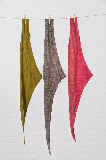 Anjo Shawl - Uses Sensai and Ginga Yarn Lines (Pdf File)