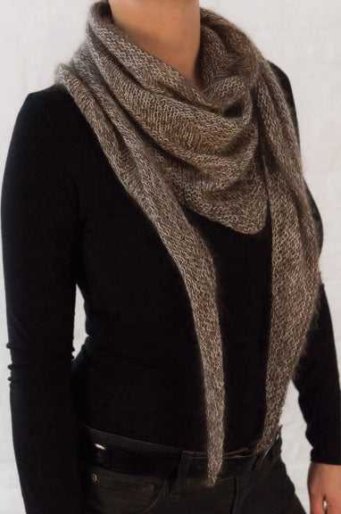Anjo Shawl - Uses Sensai and Ginga Yarn Lines (Pdf File)