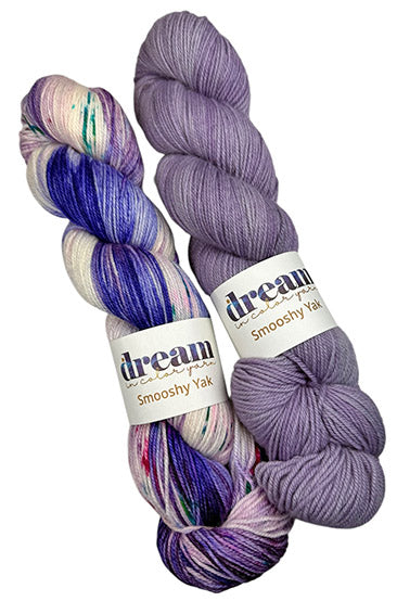 Dream in Color Smooshy Yak - Lavander Bloom & She Walks in Beauty (TWO SKEINS)
