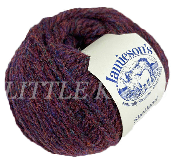 Jamieson's of Shetland Heather Aran Yarn - Purple Heather (Color #239)