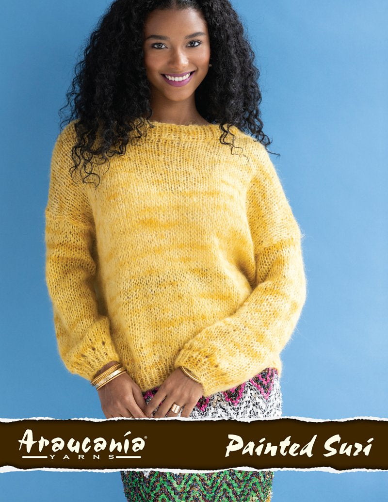 An Araucania Painted Suri Pattern - Ashby Sweater - Free with Purchases of 3 Skeins of Painted Suri (Print Pattern)