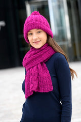 An Araucania Painted Suri Pattern - Fionnuala Hat & Scarf  - Free with Purchases of 1 Skein of Painted Suri (Print Pattern)