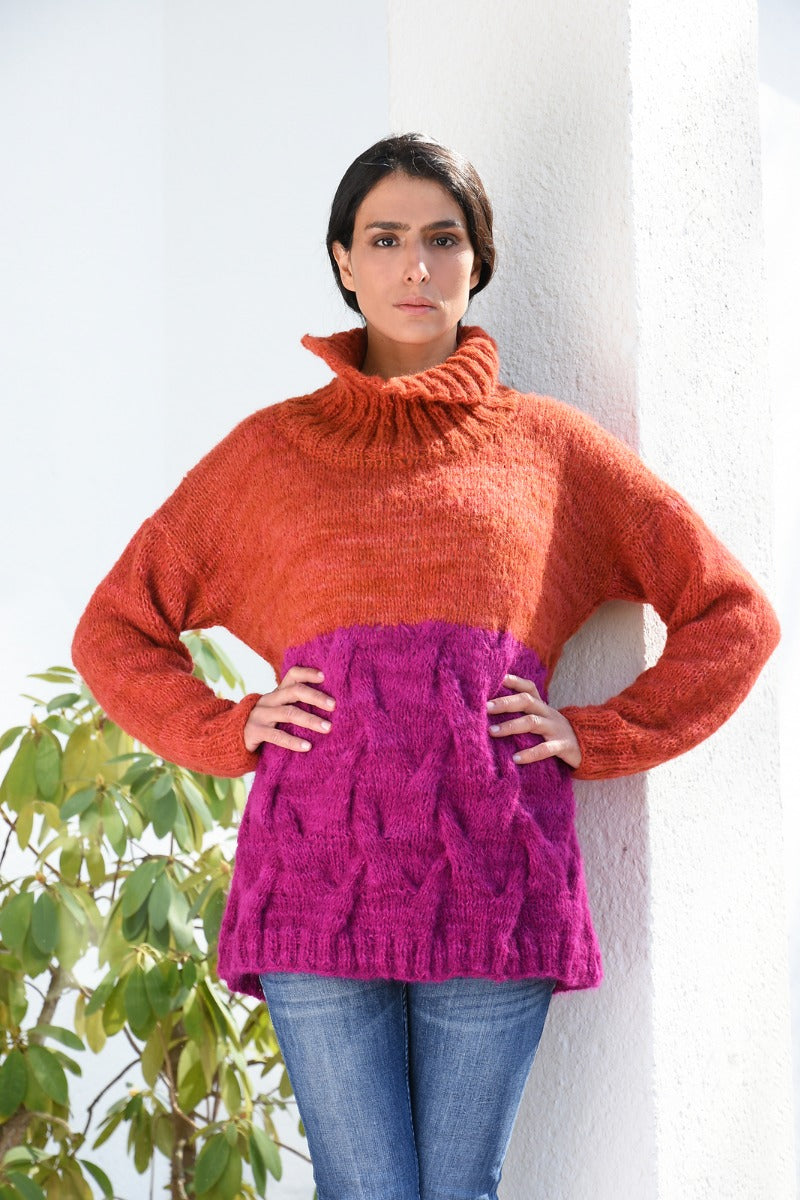 An Araucania Painted Suri Pattern - Livi Sweater - Free with Purchases of 5 Skeins of Painted Suri (Print Pattern)