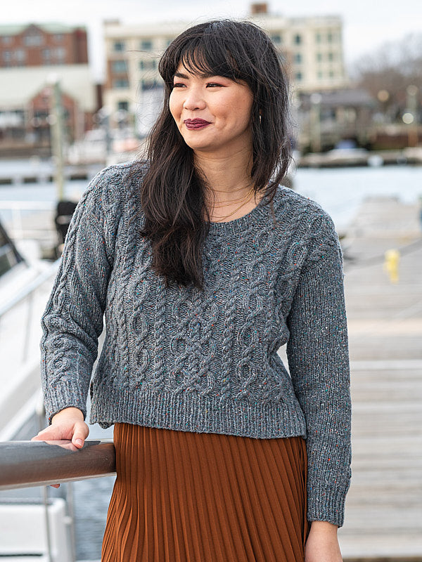 A Berroco Millstone Tweed Knitting Pattern - Parsons Wrap on sale at Little Knits