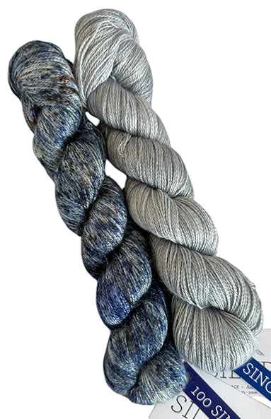 Malabrigo Silkpaca One of a Kind Colors - Arctic Sprinkle (2 SKEINS)