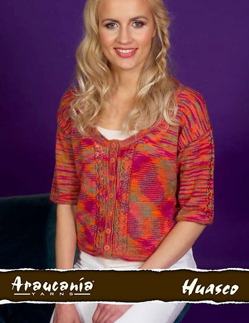 An Araucania Huasco Pattern - Aria Cardigan (PDF)