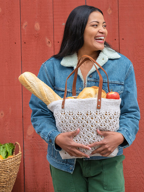 Berroco Remix Chunky Arugula Bag Pattern Available at Little Knits