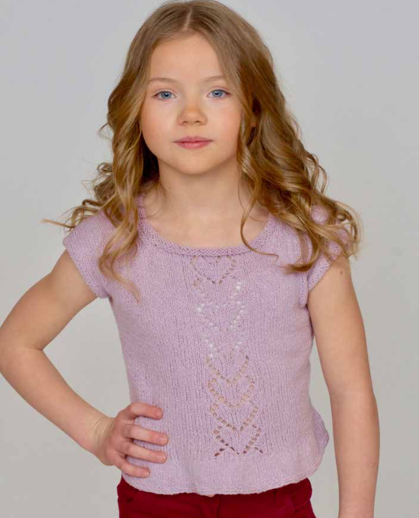 A Elsebeth Lavold Knitting Pattern - Ayla Top (PDF) on sale at little knits