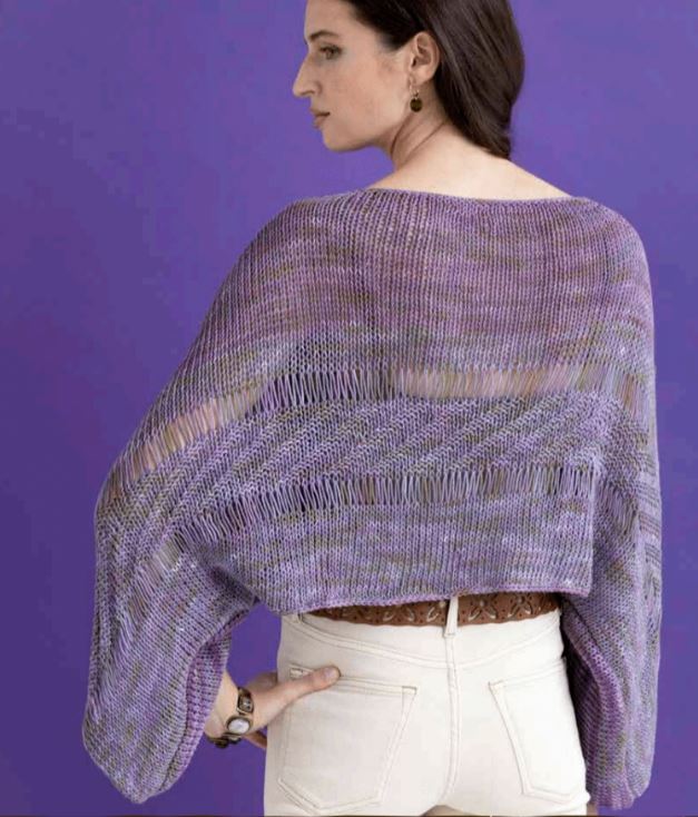 !!An Araucania Yumbrel DK Pattern - Azalea Sleeved Poncho - PDF File