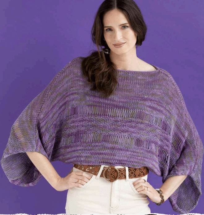 !!An Araucania Yumbrel DK Pattern - Azalea Sleeved Poncho - PDF File