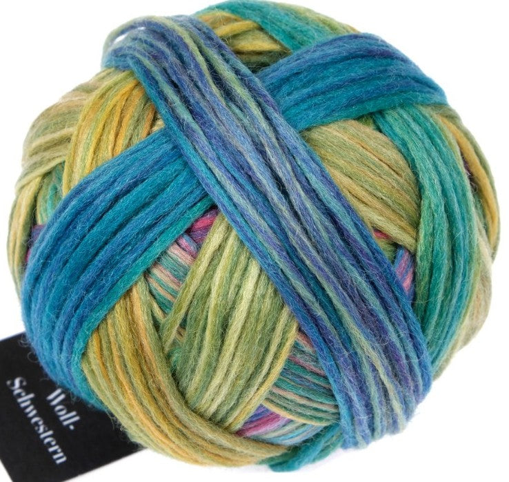 Woll-Schwestern (Wool-Sisters) By Schoppel - Babette (Color #2643) - TEN SKEINS