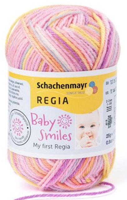 Baby Smiles My first Regia - Lea (Color #1815) - 25 gram Skeins