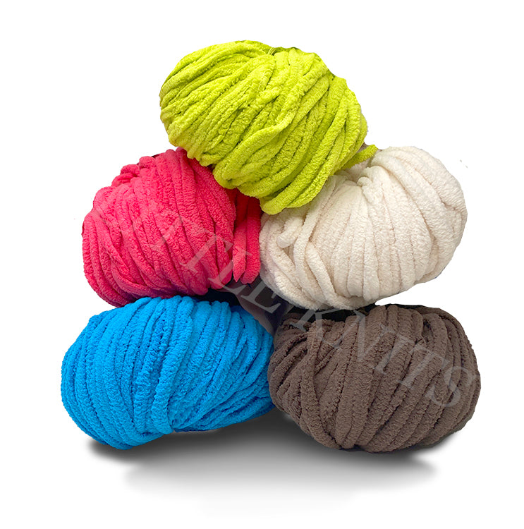 !!HiKoo Rub-a-Dub - MYSTERY BAG (Colors Picked by Little Knits) - 5 BIG 200 GRAM HANKS