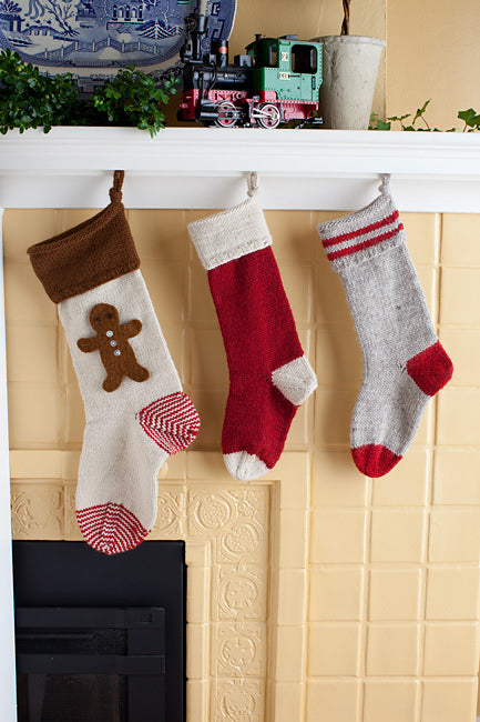 A Churchmouse Yarns and Teas Pattern - Basic Christmas Stockings (PDF)