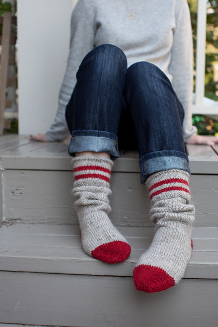 A Churchmouse Yarns and Teas Pattern - Basic Christmas Stockings (PDF)