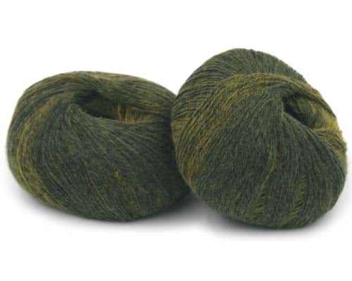 Trendsetter Yarns Basis - Black Saffron/Moss (Color #215611) - FULL BAG SALE (5 Skeins)