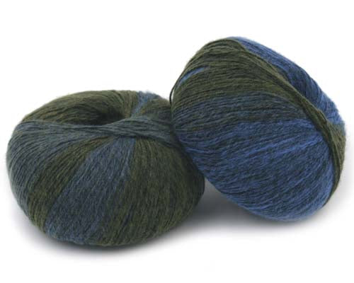 Trendsetter Yarns Basis - Black Denim/Olive (Color #611515) - FULL BAG SALE (5 skeins)