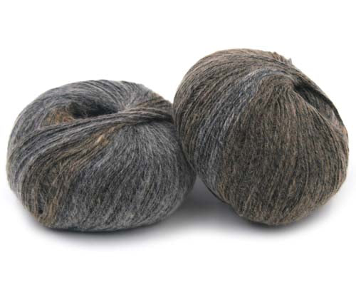 Trendsetter Yarns Basis - Black Pearl/Taupe (Color #701702)