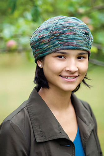 A Churchmouse Yarns and Teas Pattern - Koigu Beaded Beret (PDF)