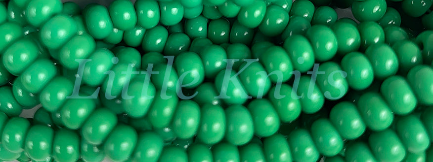 Preciosa 6/0 Czech Seed Beads - Opaque Green (Color #53250) - In 78 gram hanks