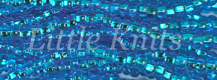 6/0 Preciosa Czech Seed Beads - Silver Lined Dark Aqua (Color #67150) - In 70 gram hanks with approx 900 beads in each hank