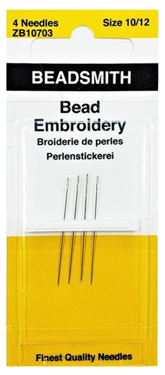 Beadsmith Bead Embroidery Needles - Size 10/12