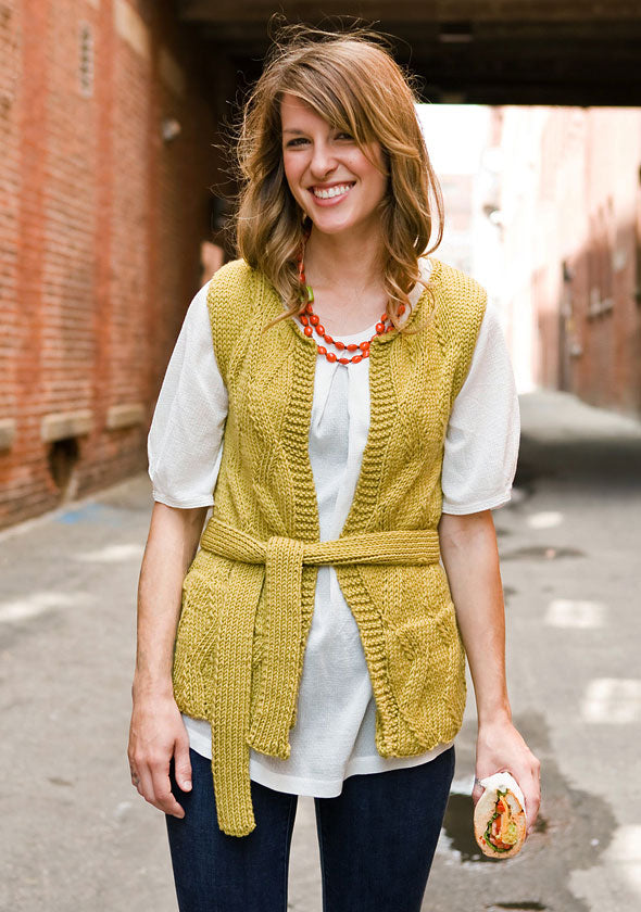 A Berroco Comfort Chunky Pattern - Bedford Vest (PDF)