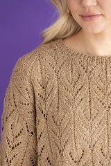 A Elsebeth Lavold Knitting Pattern - Beech Leaf Pullover (PDF) on sale at little knits