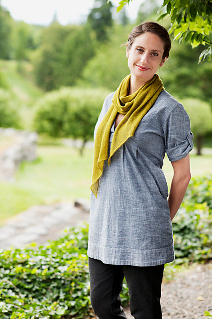 A Churchmouse Yarns and Teas Pattern - Bias 'Before & After' Scarf (PDF)
