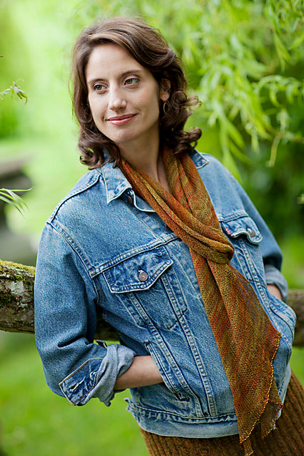 A Churchmouse Yarns and Teas Pattern - Bias 'Before & After' Scarf (PDF)