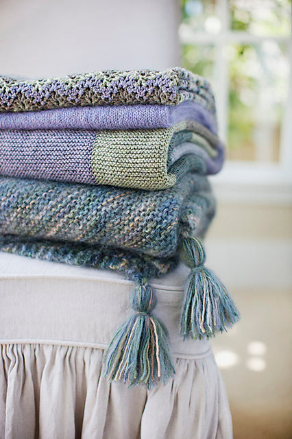A Churchmouse Yarns and Teas Pattern - Picot-Edge Mohair Throw & Afghan (PDF)