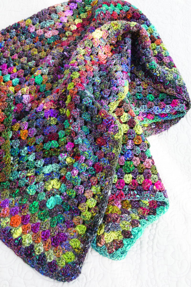 A Noro Ito Pattern - Crochet Big Granny Afghan #17 (PDF)