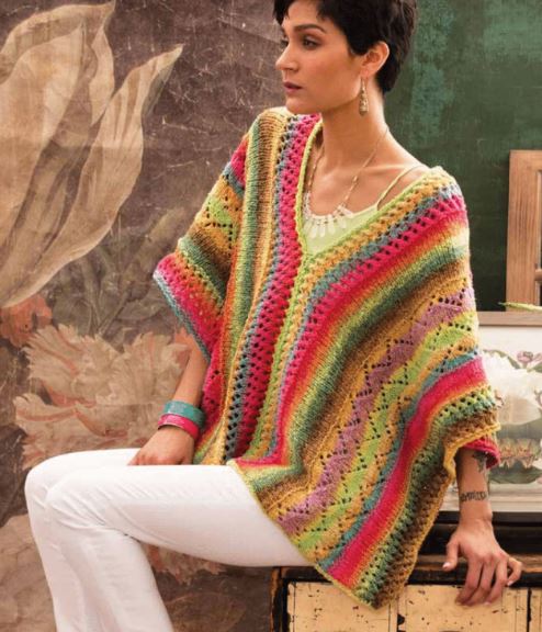 Noro Taiyo Pattern - Blanket Poncho #2 (PDF)