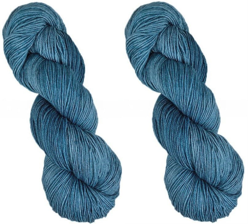 Malabrigo Sock One of a Kind Colors - Blue Steel (2 SKEINS)