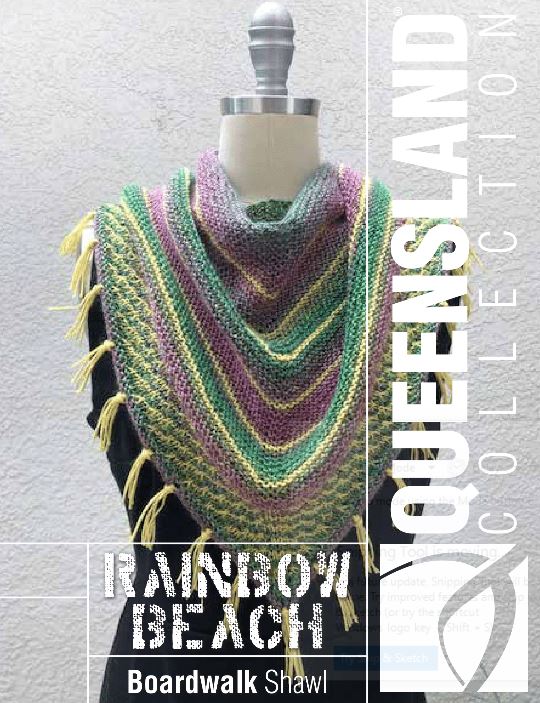 A Queensland Rainbow Beach Pattern - Boardwalk Shawl (PDF)